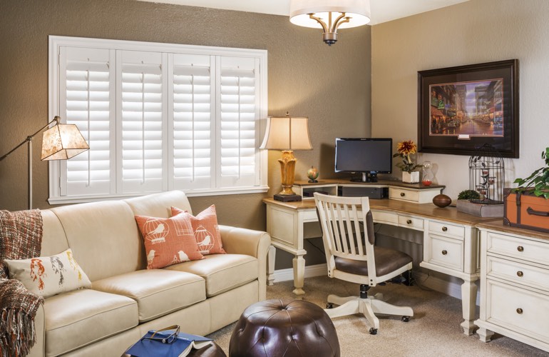 Home Office Plantation Shutters In Fort Lauderdale